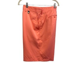 Cleveland Classics men's shorts 38 Bermuda golf classic salmon chino flat front